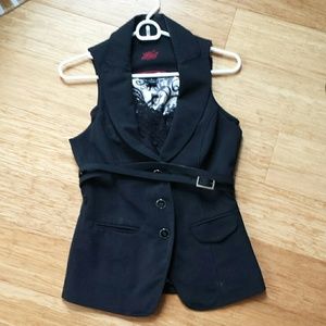 White House Black Market button down collared vest